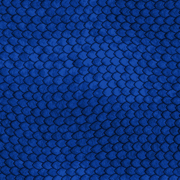 Blue Dragon scales pattern - vector