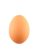chicken egg isolated on white 