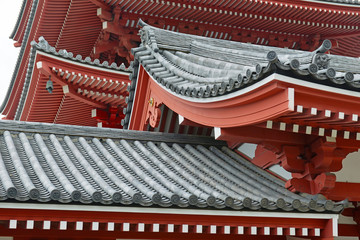 Fototapeta na wymiar Sensoji Temple w Asakusa, Tokio Japonia