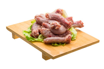 Raw chicken neck