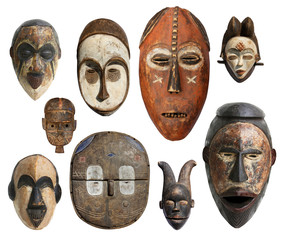 Obraz premium Maski afrykańskie - maski afrykańskie