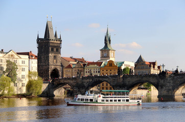 Obraz premium Charles bridge, Prague, Czech Republic