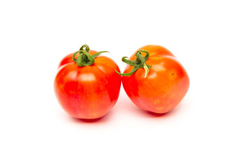 Tomatoes  isolated on white