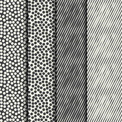 Set of four handdrawn textures