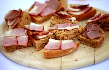bread and bacon