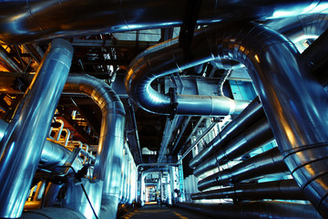 Industrial zone, Steel pipelines and equipment
