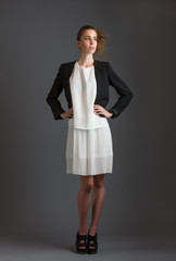 Fototapeta premium Girl and dress