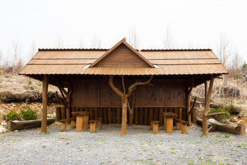 Wooden place to relax