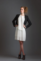 Fototapeta premium Girl and dress