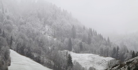 winter in den bergen