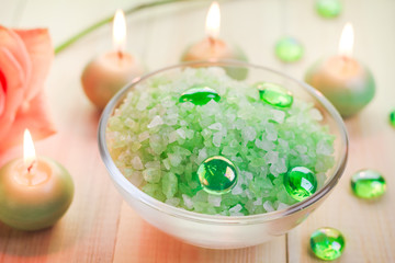 Salt bath wellness session