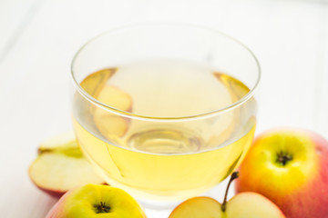 Healthy nutrition juice fresh apples