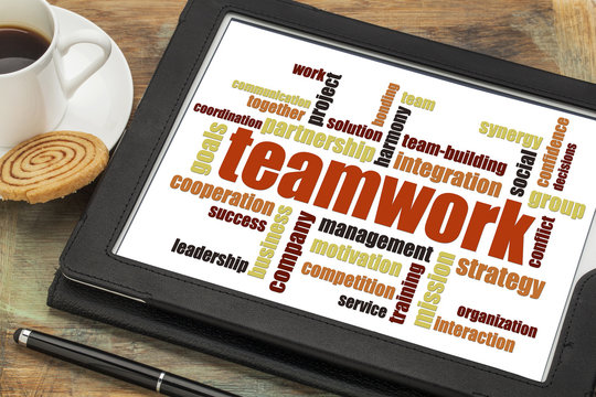 teamwork word cloud