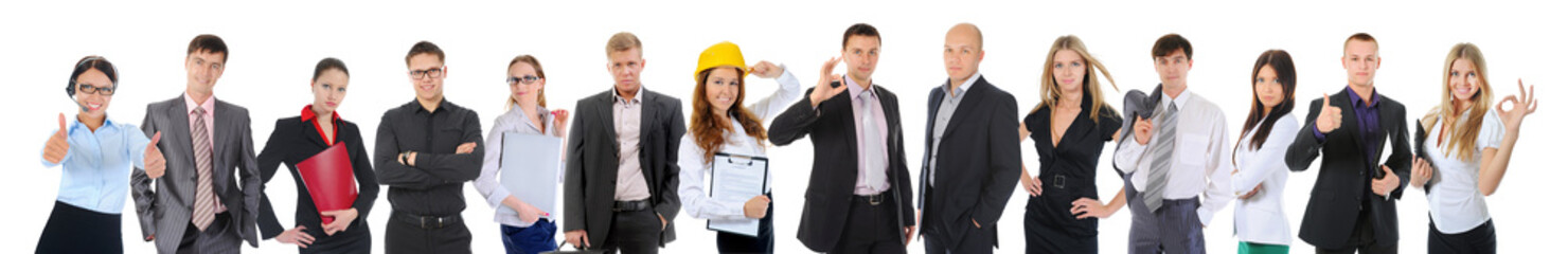 Happy smiling business team