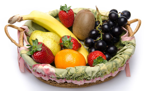 Some fruits in a basket