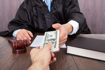 Judge Taking Bribe From Client