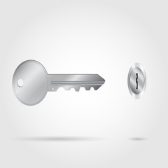 Silver Key and Hole