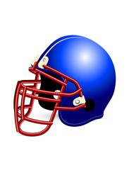 football helmet on a white background