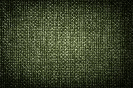 Green woven texture and background