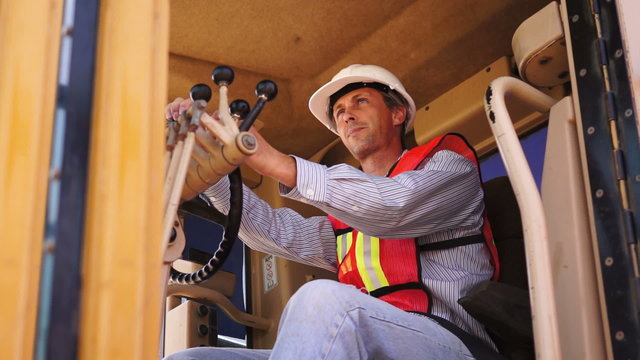 Industrial Male Road Grader Smile