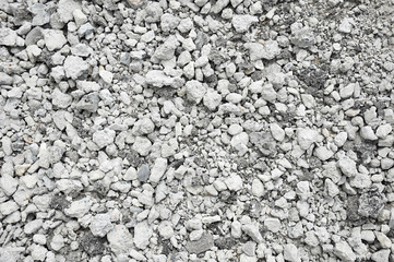 Crushed gravel with asphalt