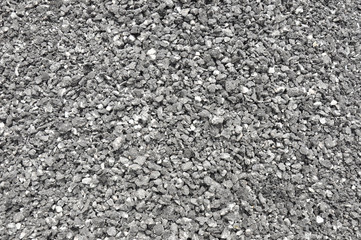 Crushed gravel with asphalt
