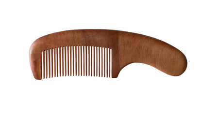 Wood comb isolated