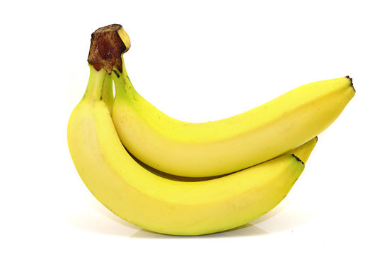 banana on withe background isolated