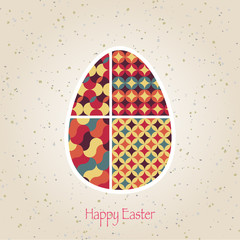 easter eggs retro pattern