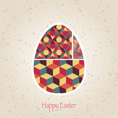 easter eggs retro pattern