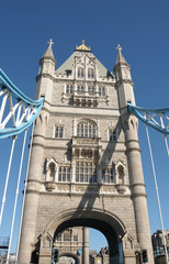 Fototapeta na wymiar Tower Bridge over River Thames in London