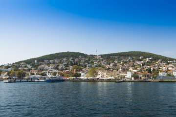 Fototapeta na wymiar Prince islands in Marmara Sea,Turkey.
