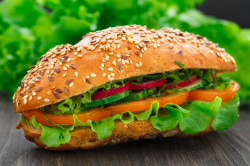 Fresh vegetable sandwich
