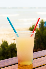 Iced on the beach
