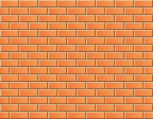 Seamless vector brick wall - background pattern