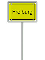 Freiburg - Ortsschild