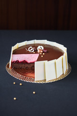 Chocolate Cherry Mousse Cake