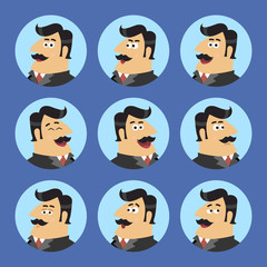 Business Shareholder Icon Set
