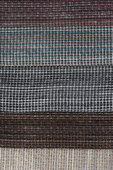 Multi color fabric texture samples