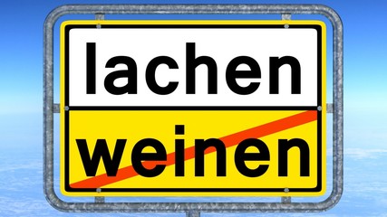 lachen - weinen