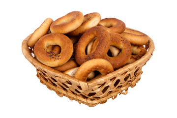 basket with dry bread-ring