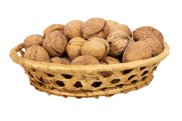 basket with walnuts