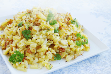 Fried finely home-made