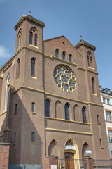 Fototapeta na wymiar Klosterkirche am St. Vinzenz Hospital Köln Nippes (Mariensaal)