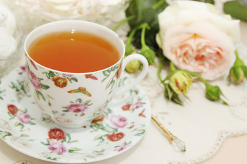 Obraz na płótnie Canvas herbata z róży