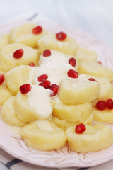 Lazy dumplings with cottage cheese