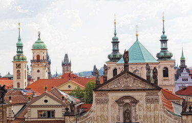 Fototapeta na wymiar Ancient Prague architecture, Czech Republic