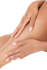 Fit long female legs