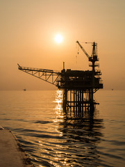 oil platform on the sea