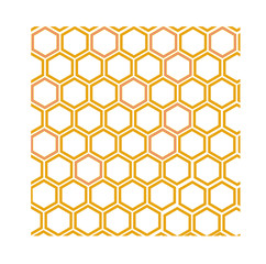 geometric pattern with honeycombs